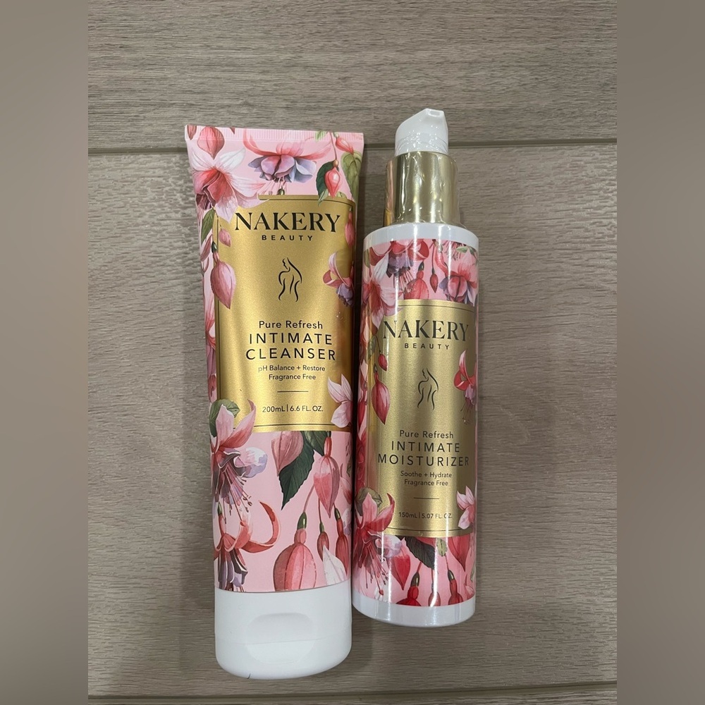 Nakery Pure Refresh Intimate Cleanser And Moisturizer ph Balance Restore SEALED